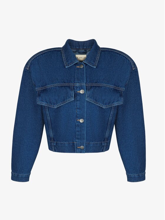 Le Collet Le Collet Kurtka jeansowa NEW SIENA Granatowy Classic Fit