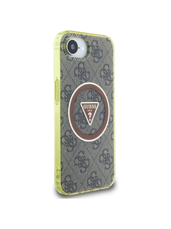 Guess Guess Etui na telefon Apple iPhone 16e Brązowy