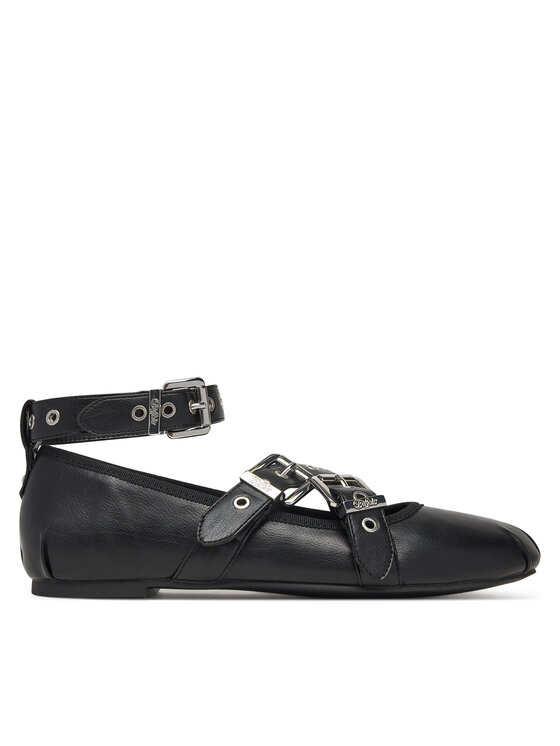 Buffalo Buffalo Ballerinas Daphne Mary Buckle 1620029 Schwarz