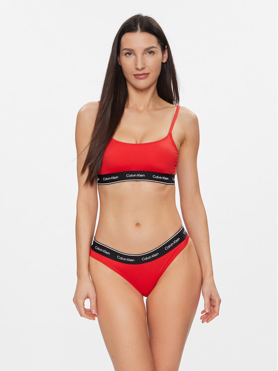 Calvin Klein Swimwear Calvin Klein Swimwear Spodný diel bikín KW0KW02428 Červená