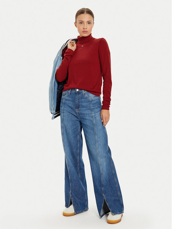 Tommy Jeans Tommy Jeans Dolcevita Essential DW0DW19686 Rosso Regular Fit