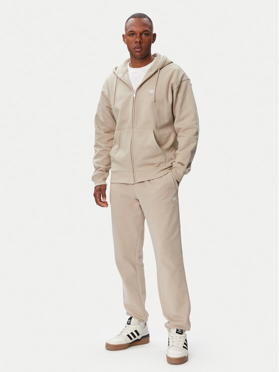 adidas adidas Teplákové nohavice Trefoil Essentials French Terry KT2454 Béžová Regular Fit