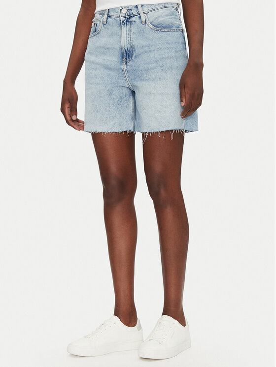 Damskie Szorty jeansowe Calvin Klein Jeans, Rozmiar 27, Niebieskie, J20J225155