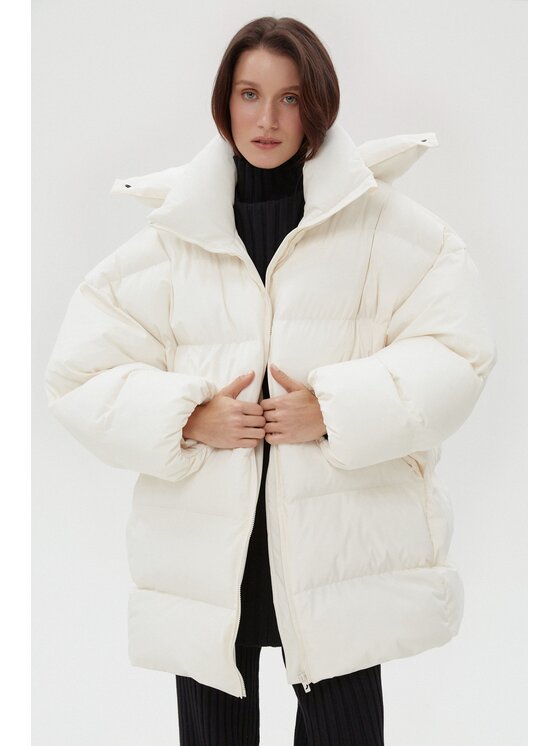 Estro Estro Giubbotto piumino ER00116216 Beige Oversize