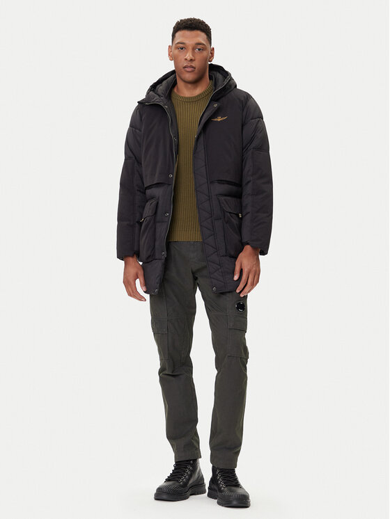 Aeronautica Militare Aeronautica Militare Zimní bunda 252AB3015UCT04211 Černá Regular Fit