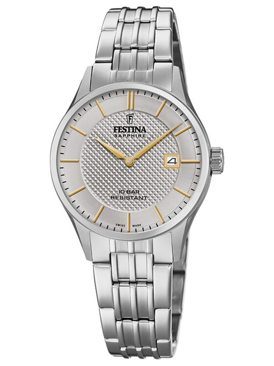 Festina Festina Zegarek F20006/2 Srebrny