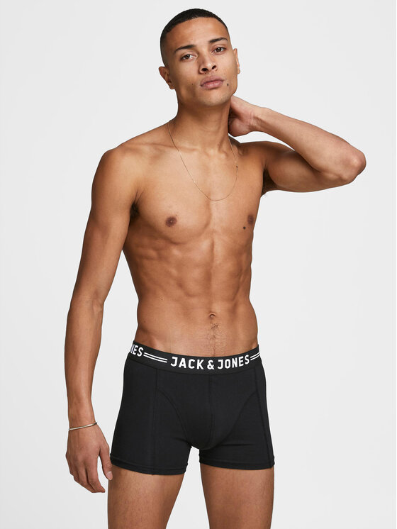 Jack&Jones Jack&Jones Set od 3 para bokserica Sense 12081832 Crna