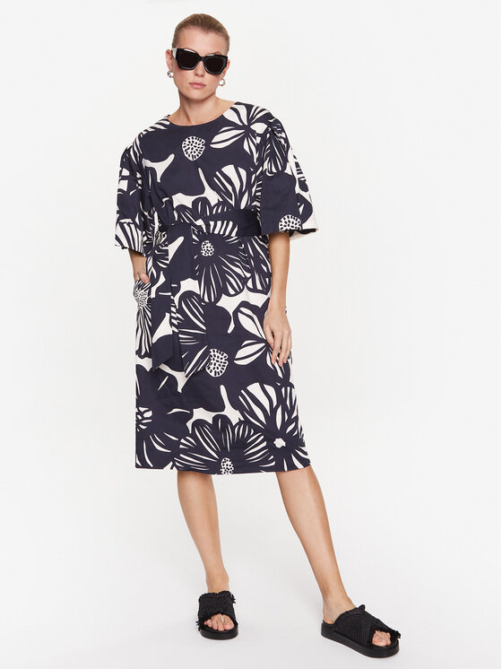 Seidensticker Seidensticker Igapäevane kleit 60.134762 Tumesinine Regular Fit