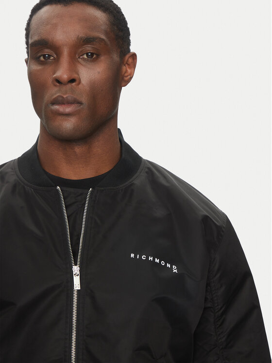 Richmond X Richmond X Μπόμπερ μπουφάν UMP25070GB Μαύρο Regular Fit