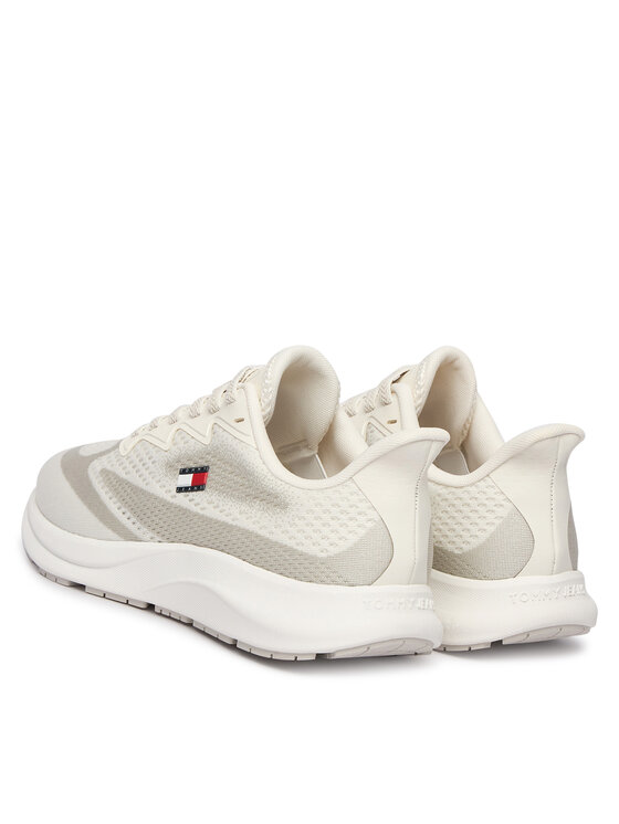 Tommy Jeans Tommy Jeans Sneakersy Runner Knitted EM0EM01713 Écru