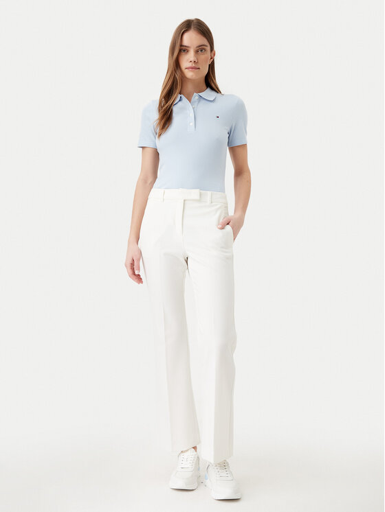 Tommy Hilfiger Tommy Hilfiger Polokošile 1985 WW0WW43225 Světle modrá Slim Fit