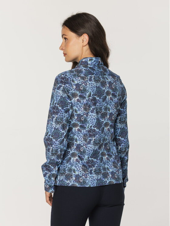 Willsoor Willsoor Koszula 61368 Niebieski Regular Fit