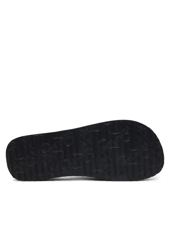 Calvin Klein Jeans Calvin Klein Jeans Šlepetės per pirštą Beach Sandal Flatform Ttxr Satin YW0YW01723 Juoda