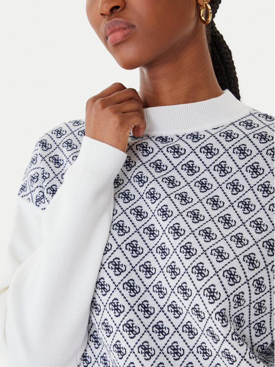 Guess Guess Rollkragenpullover W5BR23 Z3JD2 Écru Relaxed Fit