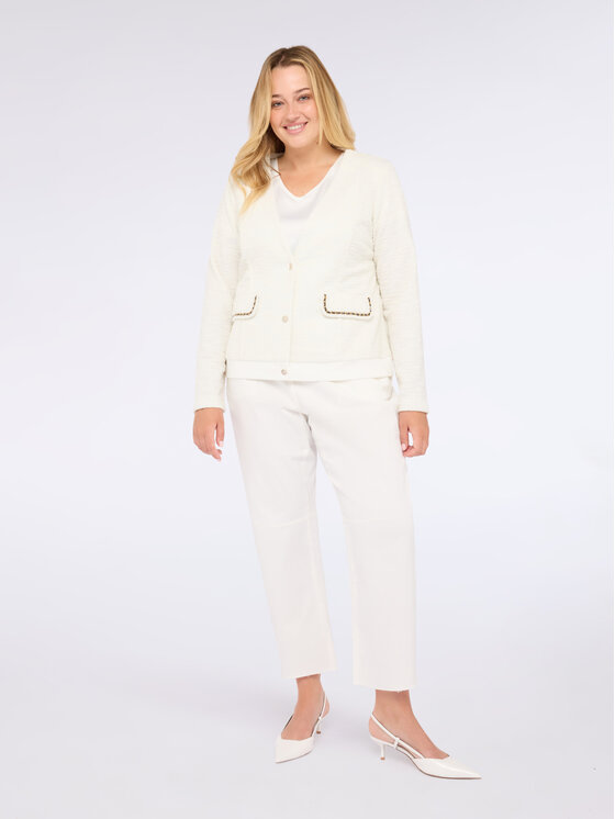 Fiorella Rubino Fiorella Rubino Felpa G911L008568N011 Bianco Regular Fit