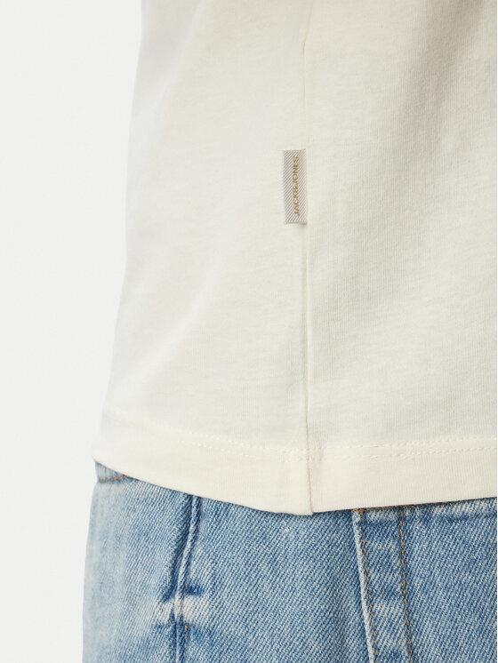Jack & Jones Jack & Jones Marškinėliai Cassis 12295049 Kreminė Regular Fit