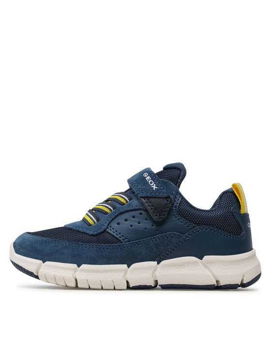 Geox Jongens J Flexyper Boy Sneakers, donkergeel, 36 EU