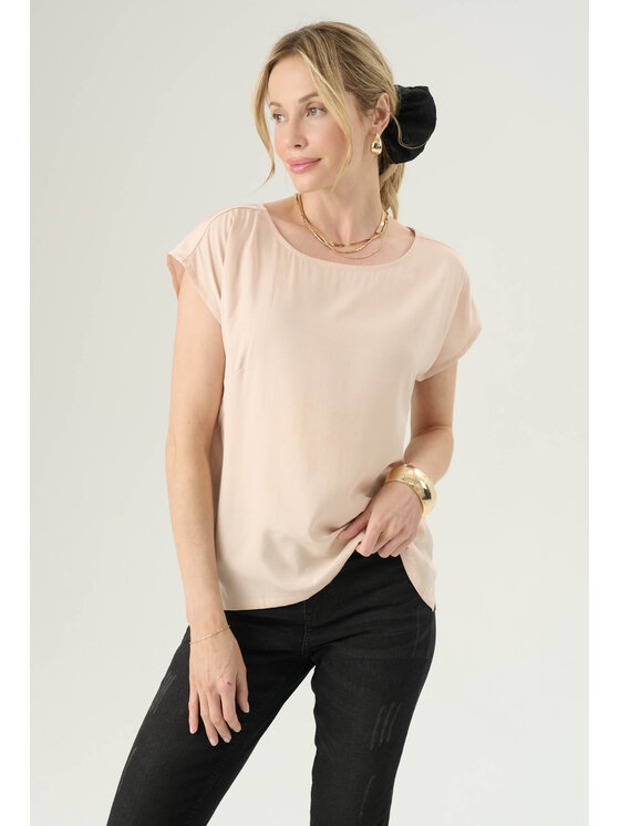 Femestage Femestage Blúzka Femestage NATURE SHADES BLU2290-015 Béžová Regular Fit