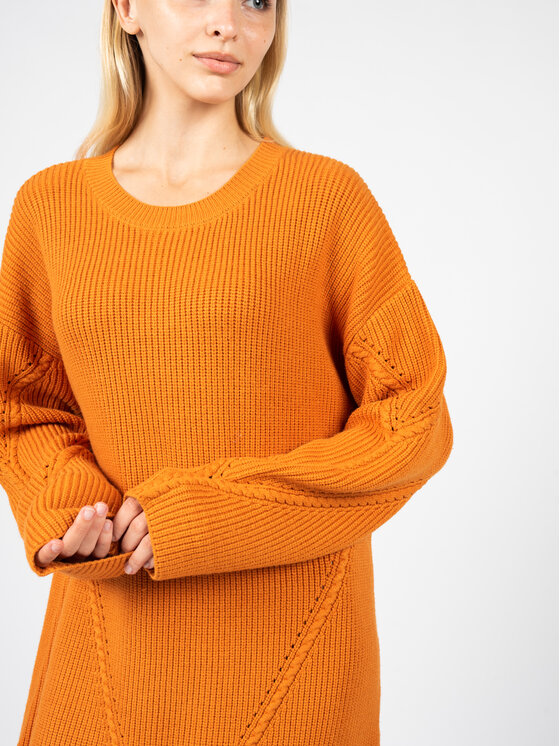 Silvian Heach Silvian Heach Každodenní šaty PGA22285VE Oranžová Regular Fit