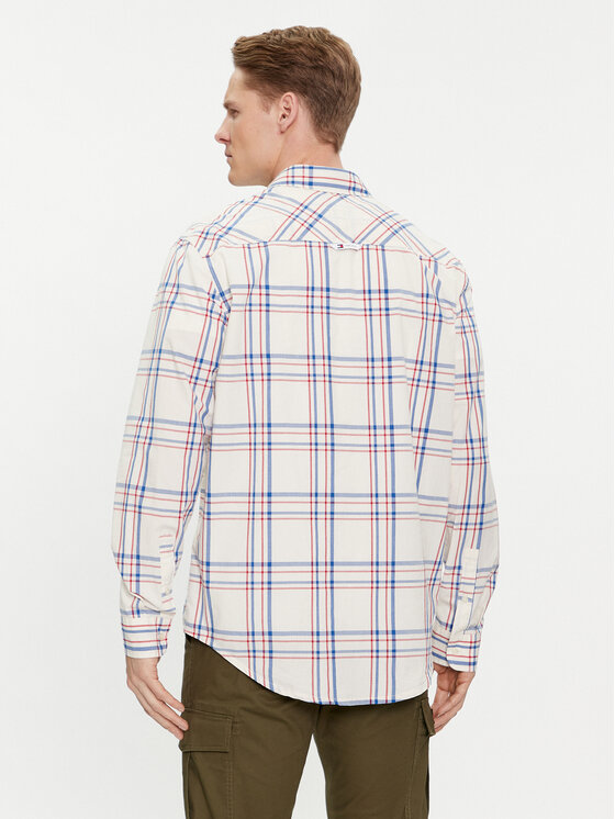 Tommy Jeans Tommy Jeans Koszula Poplin DM0DM18968 Kolorowy Regular Fit