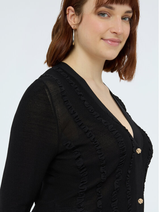 Fiorella Rubino Fiorella Rubino Kardigan M176L008451N033 Czarny Regular Fit