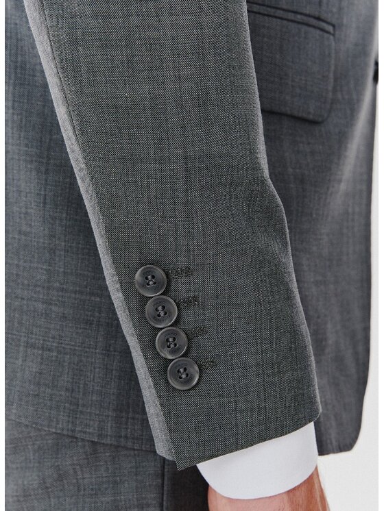 Pako Lorente Pako Lorente Marynarka P24WP-3G-007 Szary Super Slim Fit