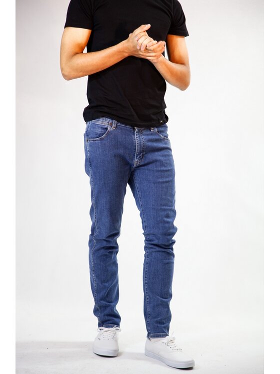 Wrangler Wrangler Jeansy Larston Niebieski Slim Fit