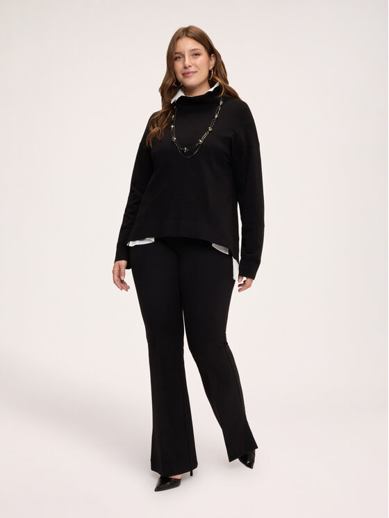 Fiorella Rubino Fiorella Rubino Spodnie materiałowe P072L002489N033 Czarny Flare Fit