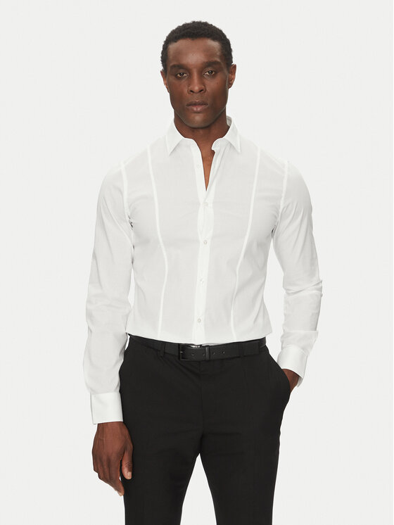 Męska Koszula Marciano Guess, Rozmiar 43, Biała, 1GH402 4416Z