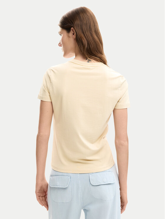 Desigual Desigual T-shirt Estocolmo 26SWTK03 Beige Regular Fit