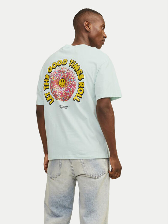Jack&Jones Jack&Jones T-Shirt Jorfrutti 12256926 Modrá Wide Fit