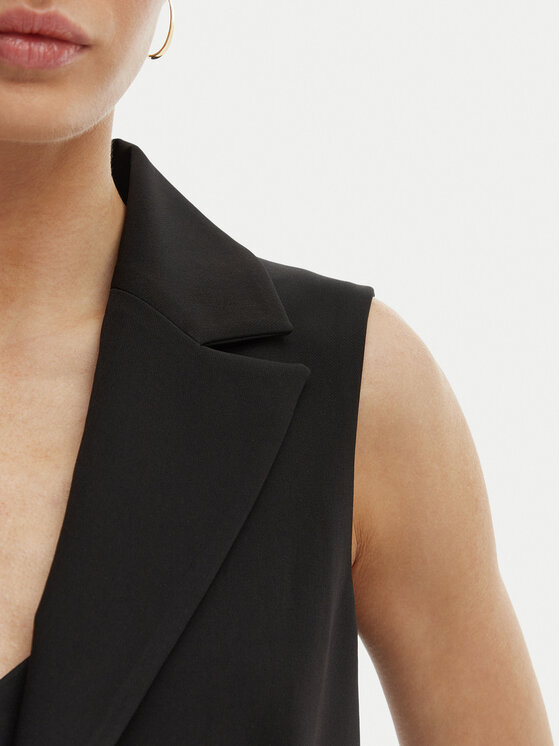 Rinascimento Rinascimento Prsluk za odijelo CFC0128645003 Crna Regular Fit