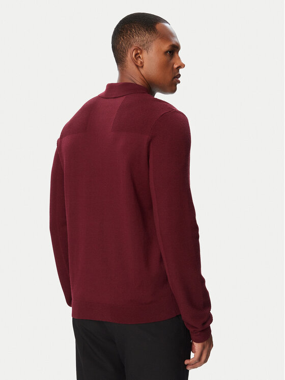 BOSS BOSS Pullover Momentum-X PL 50568962 Dunkelrot Regular Fit