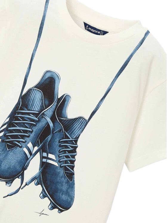 Mayoral Mayoral T-Shirt 3075 Λευκό Regular Fit