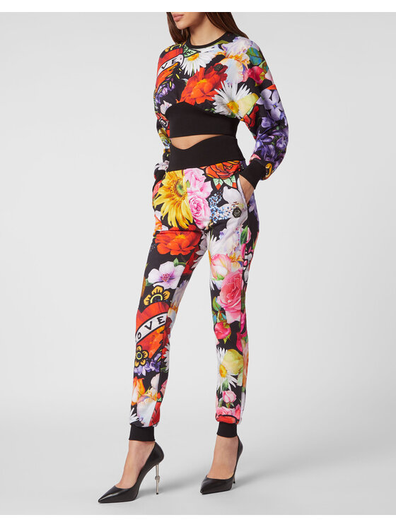 PHILIPP PLEIN PHILIPP PLEIN Jogger nohavice 6577 Čierna Regular Fit