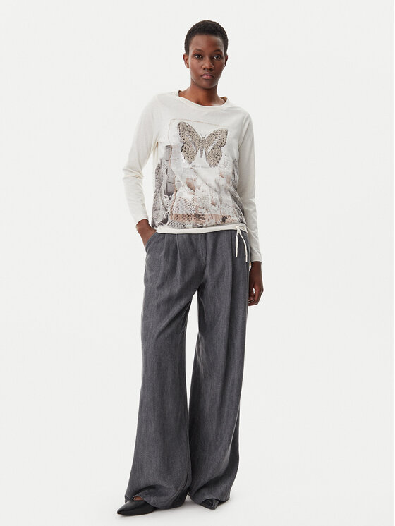 Olsen Olsen Μπλουζάκι 11105023 Μπεζ Regular Fit