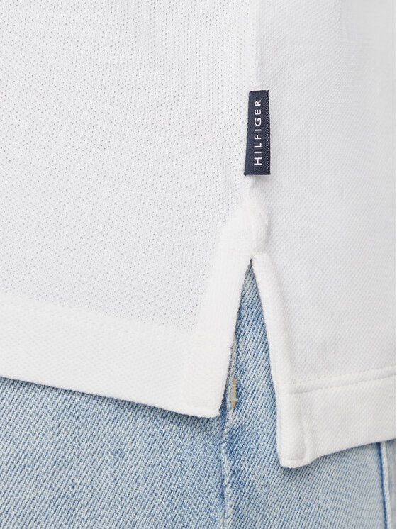 Tommy Hilfiger Tommy Hilfiger Polo Mao MW0MW34752 Biały Slim Fit