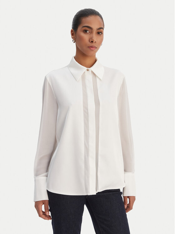 Fracomina Fracomina Hemd FY26ST6041W41201 Écru Regular Fit