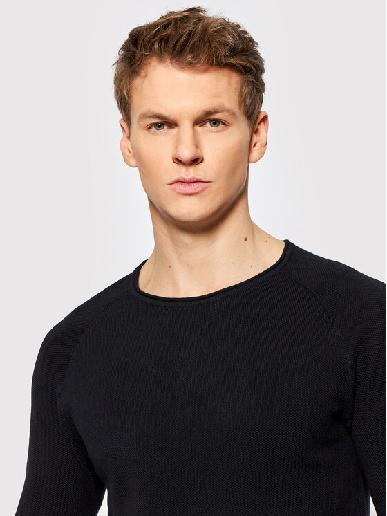 Jack & Jones Jack & Jones Sweter Hill 12157321 Czarny Regular Fit