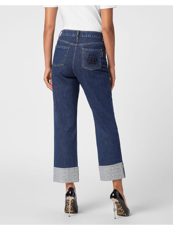 PHILIPP PLEIN PHILIPP PLEIN Jeansy 20217 Błękitny Loose Fit