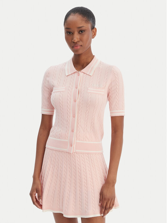 Guess Guess Cardigan V6RR02 Z4652 Rosa Regular Fit