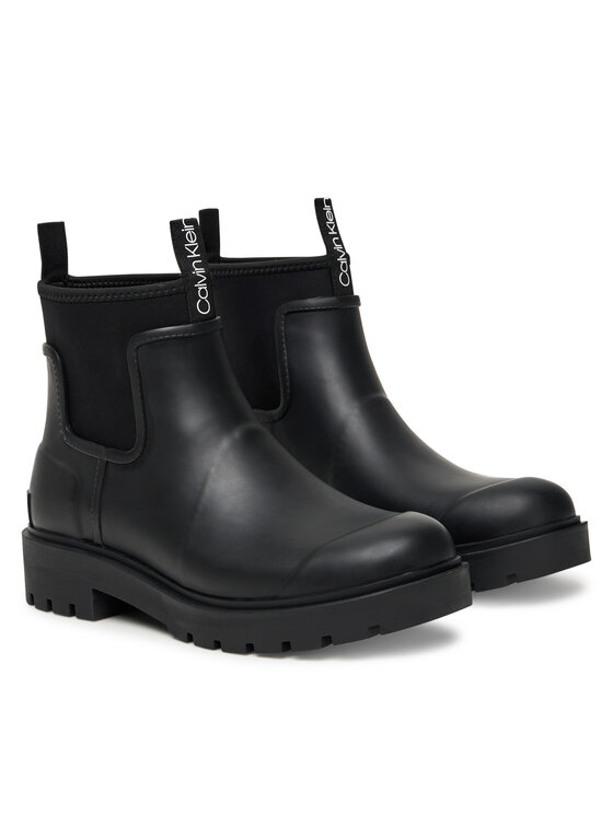 Calvin Klein Jeans Calvin Klein Jeans Гумени ботуши Combat Rain Boot YM0YM01376 Черен