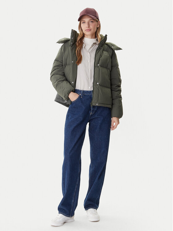 Tommy Jeans Tommy Jeans Vatovaná bunda Alaska DW0DW21623 Zelená Relaxed Fit