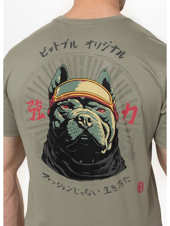 PITBULL PITBULL T-Shirt Koszulka męska MT. FUJI 3XL Szary Regular Fit