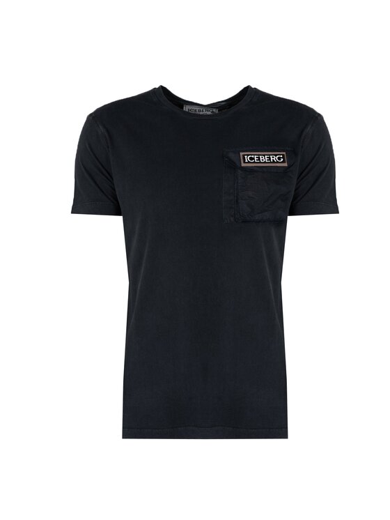 Iceberg Iceberg T-Shirt F0296317 Μαύρο Regular Fit