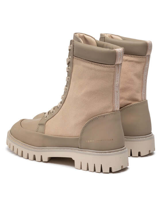 Tommy Hilfiger Tommy Hilfiger Trapery Th Casual Lace Up Boot FW0FW06549 Beżowy