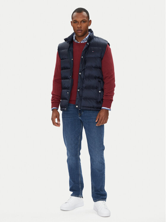 Tommy Jeans Tommy Jeans Prsluk DM0DM21777 Tamnoplava Regular Fit