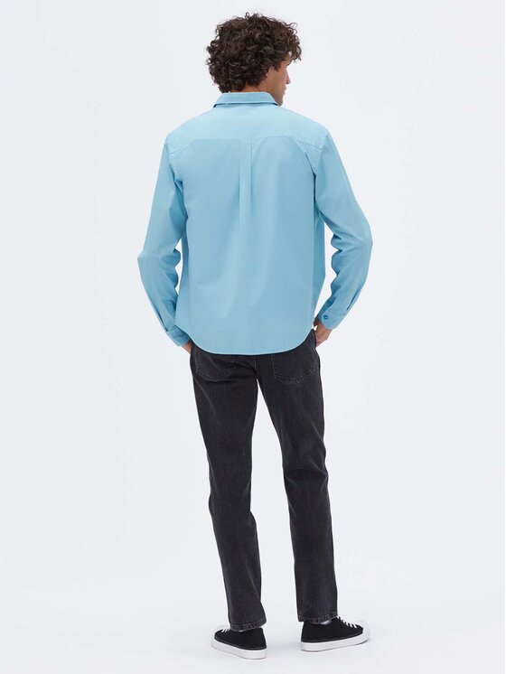 Americanos Americanos Koszula Unisex Memphis Niebieski Relaxed Fit