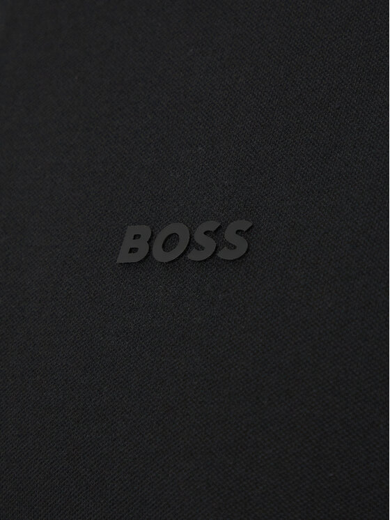 BOSS BOSS Poloshirt Philix Tape 50537489 Schwarz Regular Fit