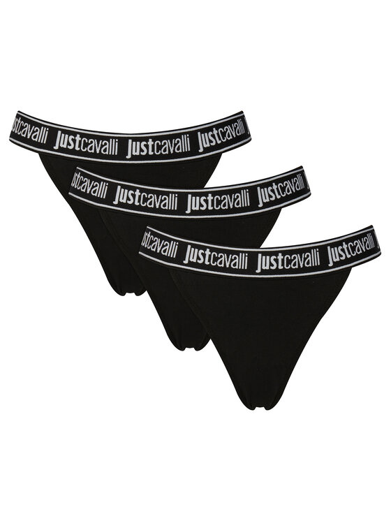 Just Cavalli Komplet stringów 80PAJU01 CJUT2 Czarny